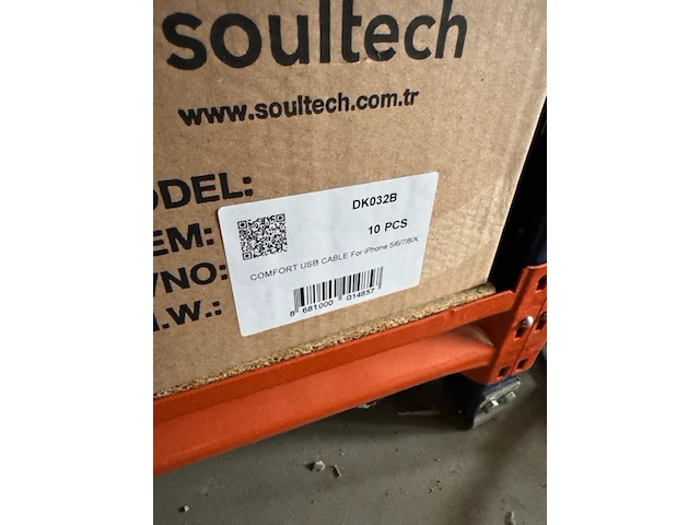 Ca. 30x usb laadsnoer iphone soultech, dk032b - afbeelding 3 van  4