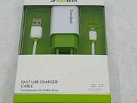 Ca. 312x usb lader met micro-usb laadsnoer soultech, sc212b - afbeelding 1 van  5