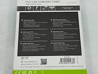 Ca. 312x usb lader met micro-usb laadsnoer soultech, sc212b - afbeelding 2 van  5