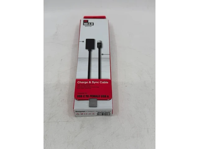 Ca. 320x usb 2.0 laadsnoer, behcbl00026, zwart - afbeelding 1 van  6