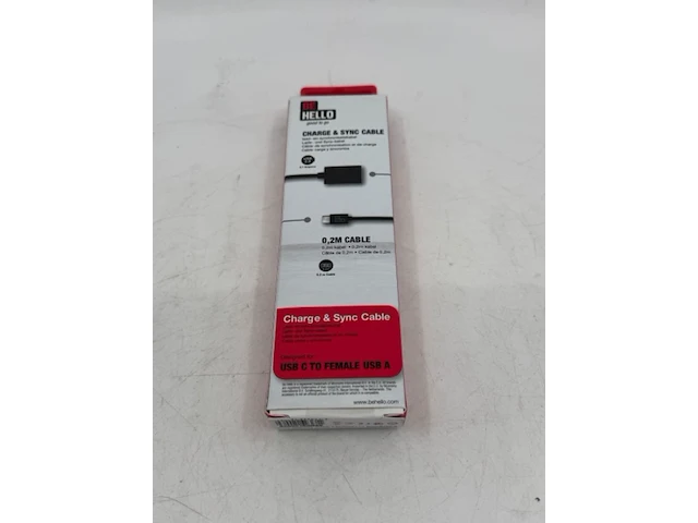 Ca. 320x usb 2.0 laadsnoer, behcbl00026, zwart - afbeelding 2 van  6
