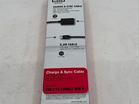 Ca. 320x usb 2.0 laadsnoer, behcbl00026, zwart - afbeelding 2 van  6
