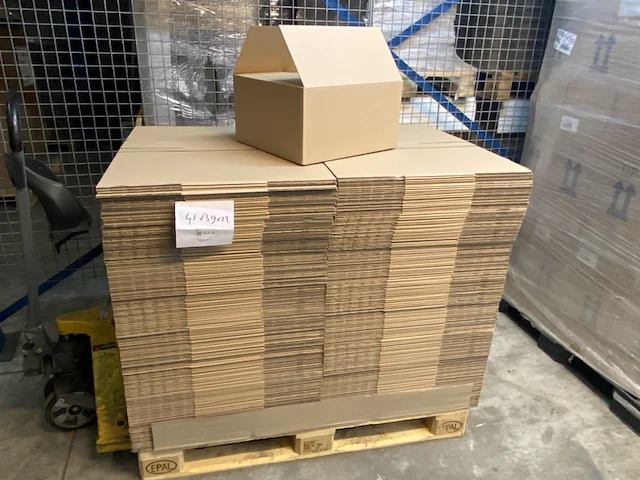 Ca. 320x verzenddozen , bruin, 41x39x21cm - afbeelding 1 van  4