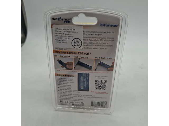 Ca. 32x beveiligde usb-stick, istorage, datashur pro, 4gb - afbeelding 2 van  3