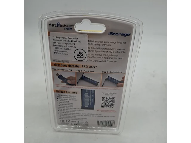 Ca. 32x beveiligde usb-stick, istorage, datashur pro, 4gb - afbeelding 2 van  3