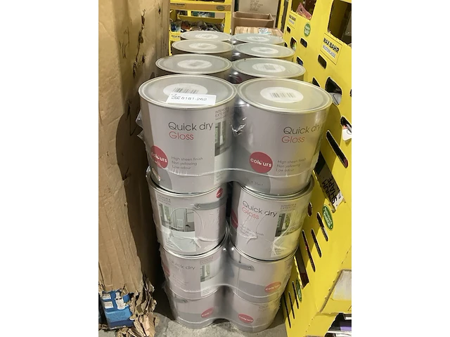 Ca. 32x blikken verf, quick dry gloss, white - afbeelding 1 van  4