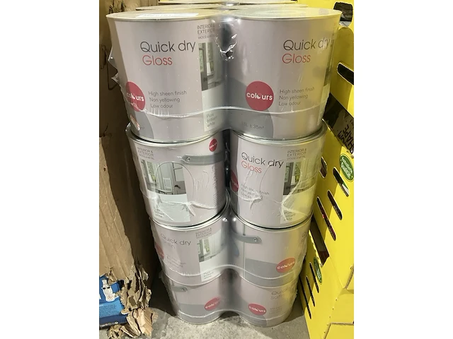 Ca. 32x blikken verf, quick dry gloss, white - afbeelding 3 van  4