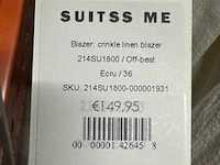 Ca. 32x broek en 64x colbert, suitss me, off-beat en daily food, just black - afbeelding 2 van  13