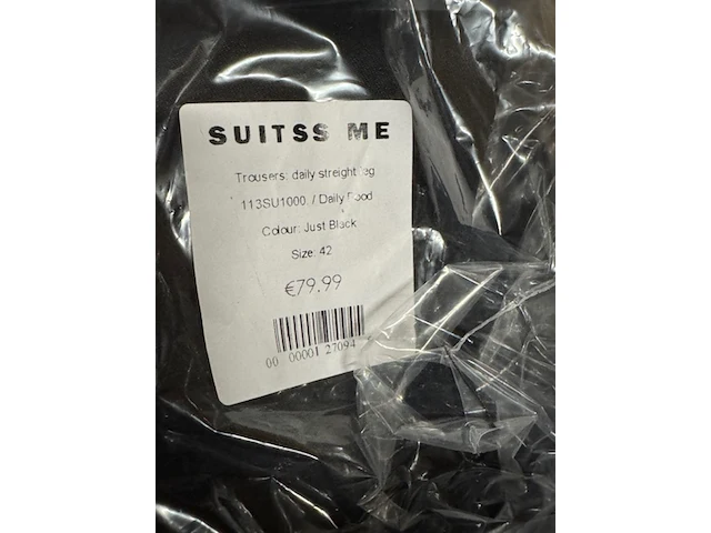 Ca. 32x broek en 64x colbert, suitss me, off-beat en daily food, just black - afbeelding 4 van  13