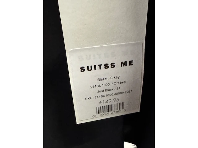 Ca. 32x broek en 64x colbert, suitss me, off-beat en daily food, just black - afbeelding 5 van  13