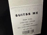 Ca. 32x broek en 64x colbert, suitss me, off-beat en daily food, just black - afbeelding 5 van  13