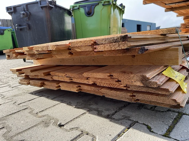 Ca. 32x douglas veer en groef, 18x140mm, lengte 500cm - afbeelding 3 van  3