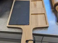 Ca. 32x houten serveerbord o.a. bowls-dishes - afbeelding 2 van  10