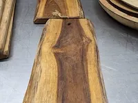 Ca. 32x houten serveerbord o.a. bowls-dishes - afbeelding 4 van  10