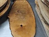 Ca. 32x houten serveerbord o.a. bowls-dishes - afbeelding 8 van  10