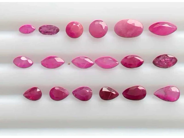 Ca. 32x natuurlijk ruby - 5.29ct, rood - afbeelding 2 van  3