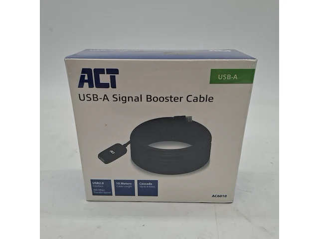 Ca. 32x usb-a booster verlengkabel 10mtr., act, ac6010 - afbeelding 2 van  6