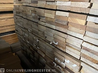 Ca. 330x ipé prime hardhouten planken gescchaafd, 21x95mm, lengte 155cm - afbeelding 3 van  3
