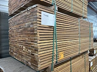 Ca. 336x guyana ipé planken geschaafd, 21x70mm, lengte 185cm - afbeelding 4 van  4