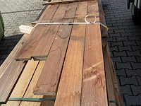Ca. 33x guyana ipé planken b-fix profiel, 21x120mm - afbeelding 1 van  3