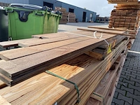 Ca. 33x guyana ipé planken b-fix profiel, 21x120mm - afbeelding 2 van  3