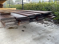 Ca. 33x hardhouten planken geschaafd, 21x140mm, lengte 530cm - afbeelding 3 van  3