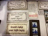 Ca. 33x tegeltjes o.a. spreuktegels, meerdere dezelfde - afbeelding 2 van  7