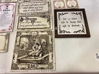 Ca. 33x tegeltjes o.a. spreuktegels, meerdere dezelfde - afbeelding 5 van  7