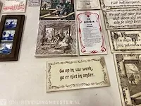 Ca. 33x tegeltjes o.a. spreuktegels, meerdere dezelfde - afbeelding 6 van  7