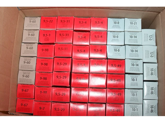 Ca. 340 tubes schwarzkopf igora royal haarverf in grote hoeveelheid kleurvariaties. - afbeelding 3 van  8