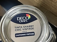 Ca. 35x blikken tinta shabby chic vintage lak, decocraft, mat, castanho vintage - afbeelding 2 van  5
