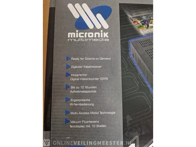 Ca. 35x digital video recorder micronik, tv box 1420, zwart - afbeelding 2 van  8