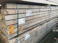 Ca. 35x douglas balken fijnbezaagd, 100x100mm, lengte 400cm - afbeelding 4 van  4