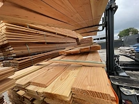 Ca. 35x douglas blokhutprofiel, 28x175mm, lengte 13/300cm, 22/500cm - afbeelding 1 van  3