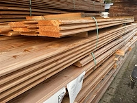 Ca. 35x douglas blokhutprofiel, 28x180mm, lengte 13/300cm, 22/500cm - afbeelding 2 van  3