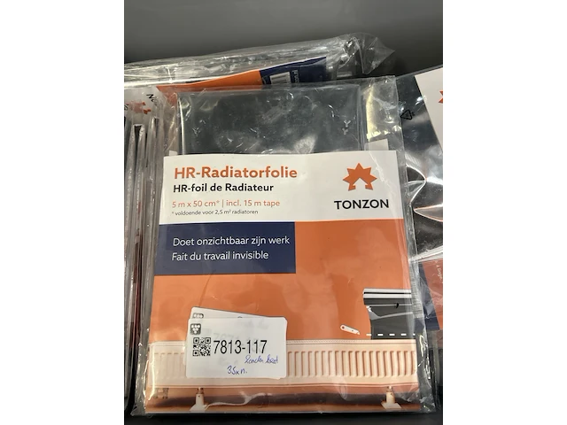 Ca. 35x hr-radiatorfolie 5 m x 50 cm incl. 15 m tape - afbeelding 3 van  4