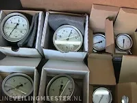Ca. 35x volledig rvs manometers baumer, manfred junnemann, chemie, rvs - afbeelding 2 van  7