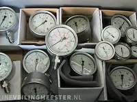 Ca. 35x volledig rvs manometers baumer, manfred junnemann, chemie, rvs - afbeelding 4 van  7