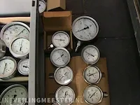 Ca. 35x volledig rvs manometers baumer, manfred junnemann, chemie, rvs - afbeelding 5 van  7