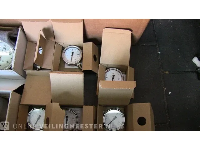 Ca. 35x volledig rvs manometers baumer, manfred junnemann, chemie, rvs - afbeelding 6 van  7