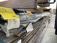 Ca. 35x zweeds rabat zwart gecoat, 16x195mm, lengte 390cm - afbeelding 2 van  3