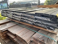 Ca. 35x zweeds rabat zwart gecoat, 16x195mm, lengte 390cm - afbeelding 3 van  3