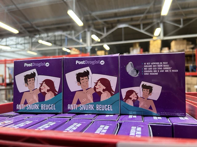 Ca. 360x anti snurk beugel met 10x krat - afbeelding 1 van  3