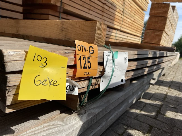 Ca. 36x douglas planken geschaafd, 18x195mm, lengte 300cm - afbeelding 2 van  3
