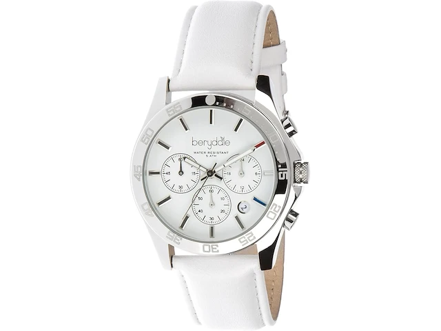 Ca. 37x dameshorloge met leren armband chronograaf met kwartsuurwerk berydale, bd700-1 - afbeelding 1 van  4