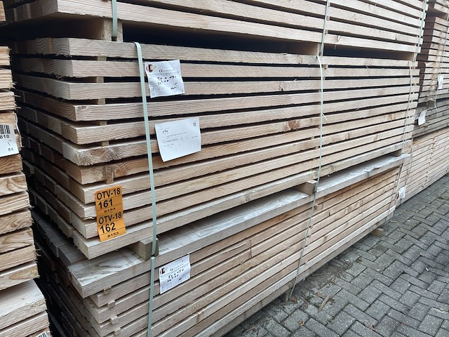 Ca. 37x douglas balken fijnbezaagd, 50x150mm, lengte 300cm - afbeelding 4 van  4