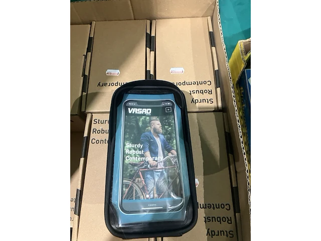 Ca. 37x fiets telefoonhouders , vasad, zwart - afbeelding 6 van  7