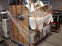 Ca. 37x stoel met houten onderstel, wit - afbeelding 2 van  7