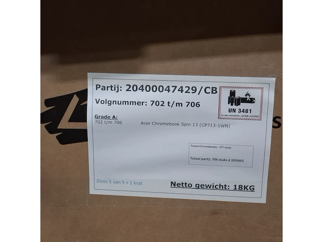 Ca. 38x chromebook, o.a acer/dell - afbeelding 7 van  19