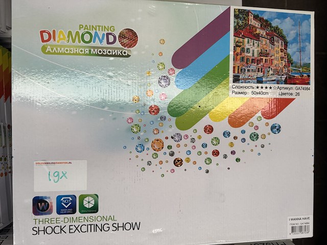 Ca. 38x diamond painting inclusief tools 40x50cm i-wannahave - afbeelding 5 van  7